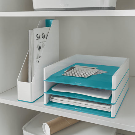Leitz Briefkorb – Kunststoff, Blau, Weiss