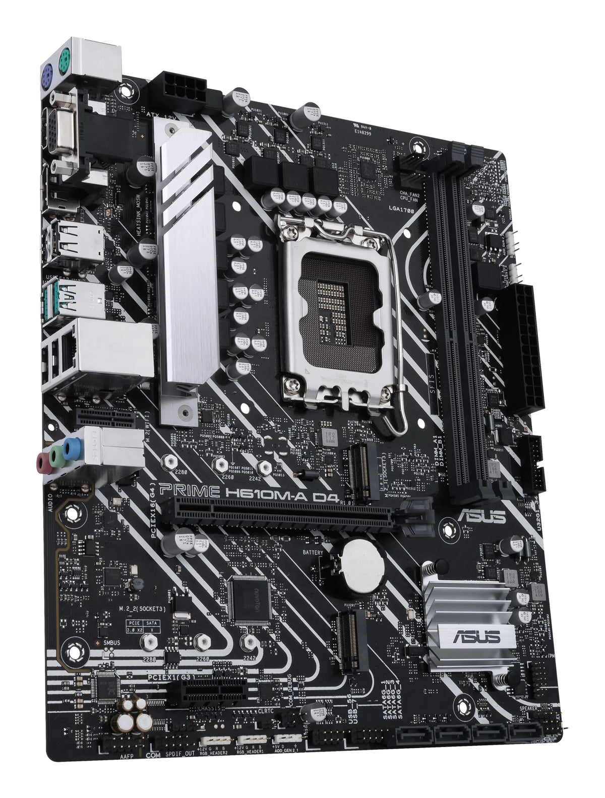 ASUS PRIME H610M-A D4-CSM – Mainboard – LGA 1700, Intel H610, mATX, DDR4 (max. 64 GB)