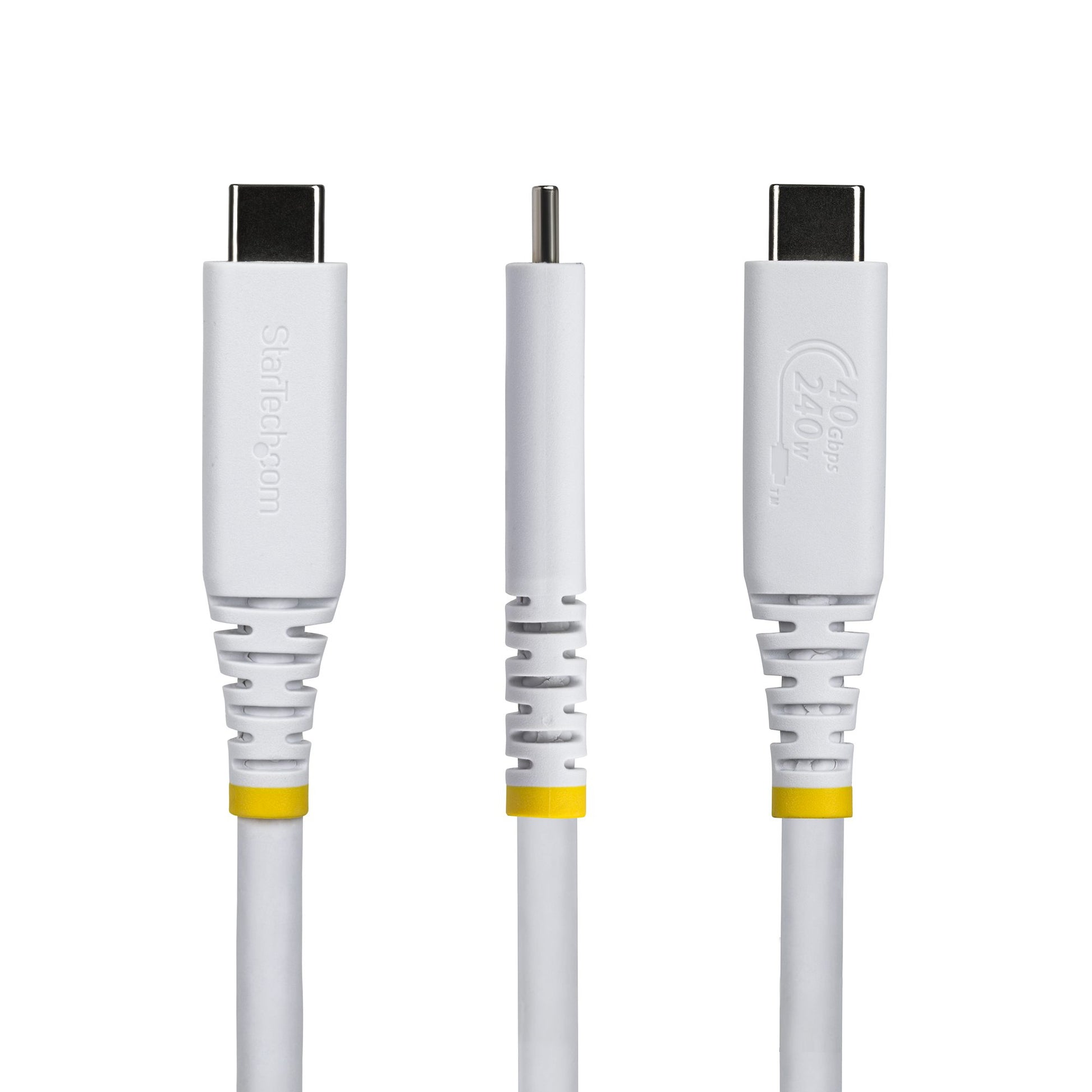 StarTech.com USB-Kabel – USB-C auf USB-C – USB4 40 Gbit/s – 0,5 m – PD 240 W – 8K/60 (DP 2.1) – TPE-Mantel