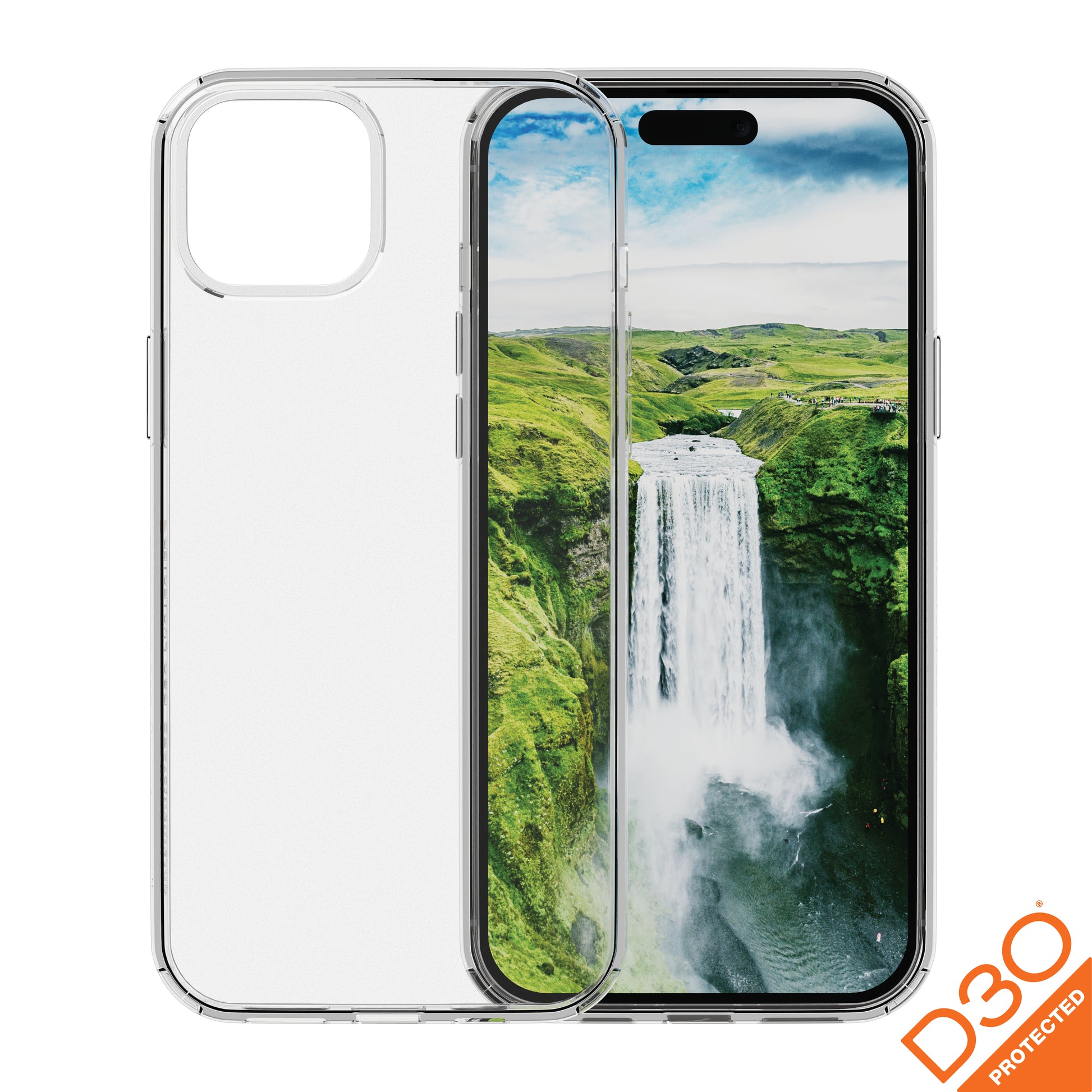 dbramante1928 Iceland Ultra D3O – Backcover – für Apple iPhone 15, Transparent, staub- und kratzresistent