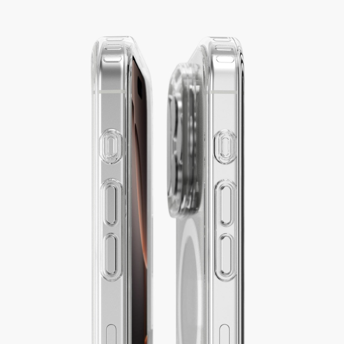 Vonmählen Backcover – für Apple iPhone 16 Pro – transparent/weiss – MagSafe-kompatibel