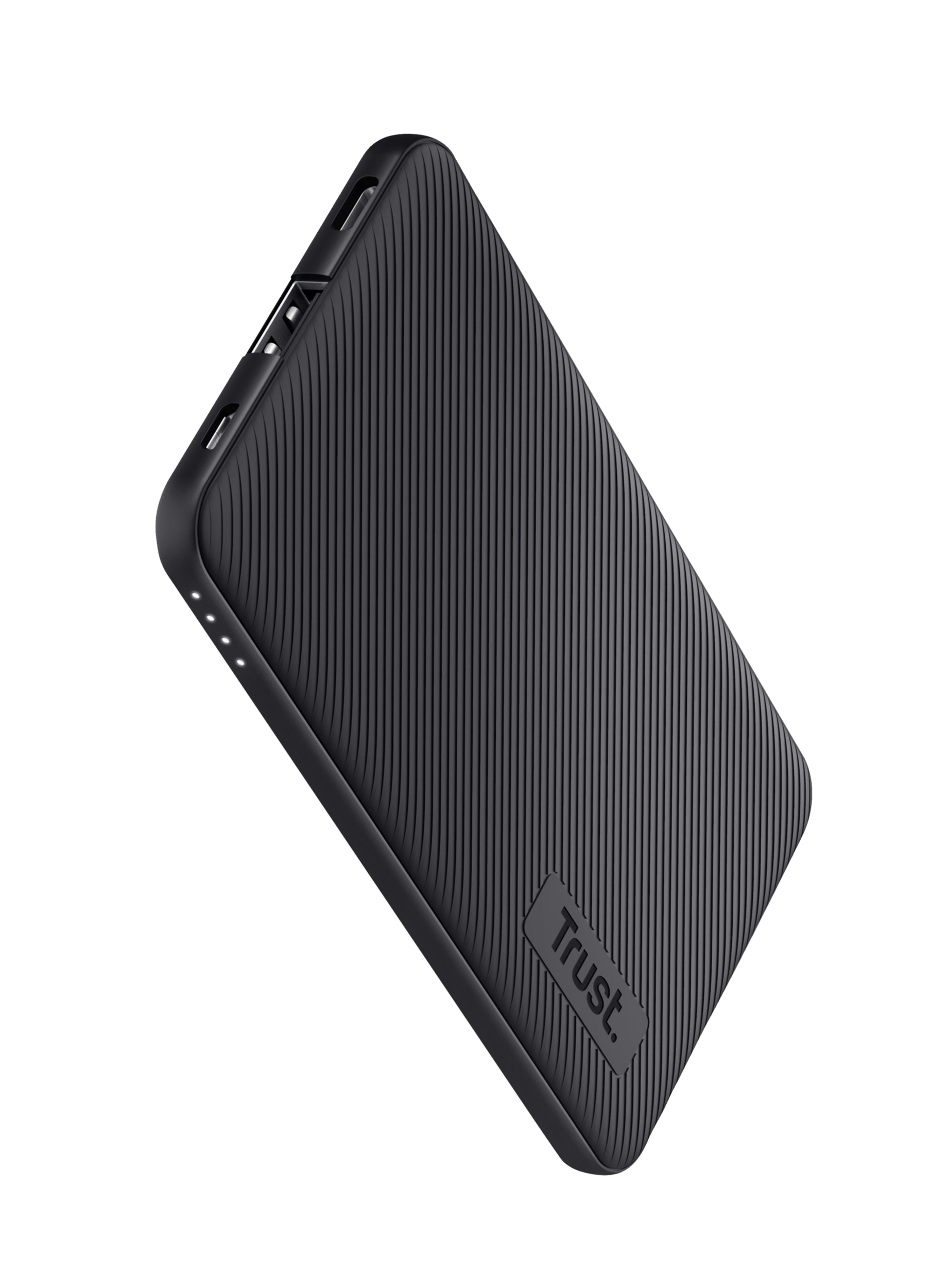 Trust Primo Powerbank 5'000 mAh – 18,5 W PD, 1× USB-C, 1× USB-A, schwarz