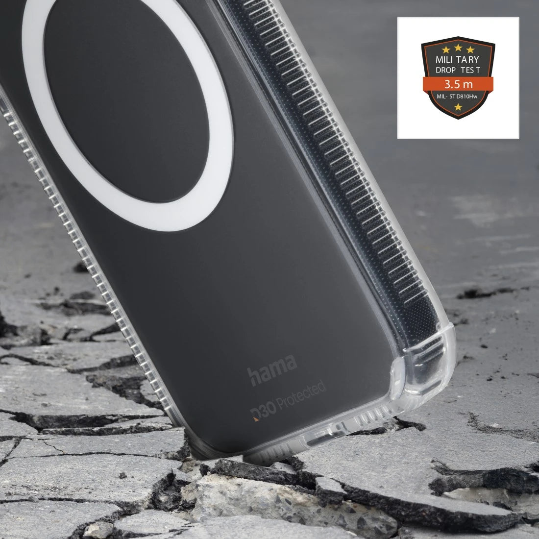 Hama Extreme Protect Backcover – für Samsung Galaxy S26, PC, Transparent, bis 3,5 m sturzsicher