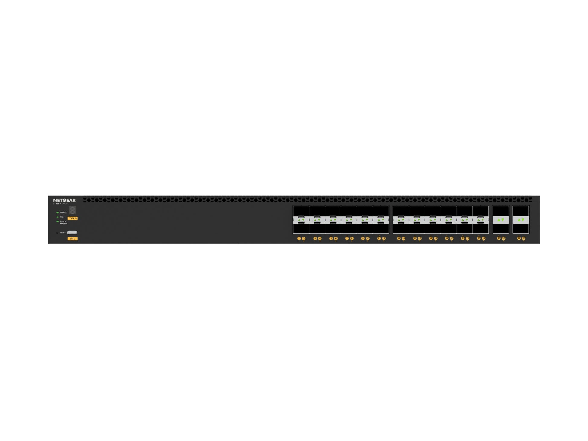 NETGEAR M4350-24F4V – Managed Switch – 24×SFP+, 4×SFP28, L3, 1U
