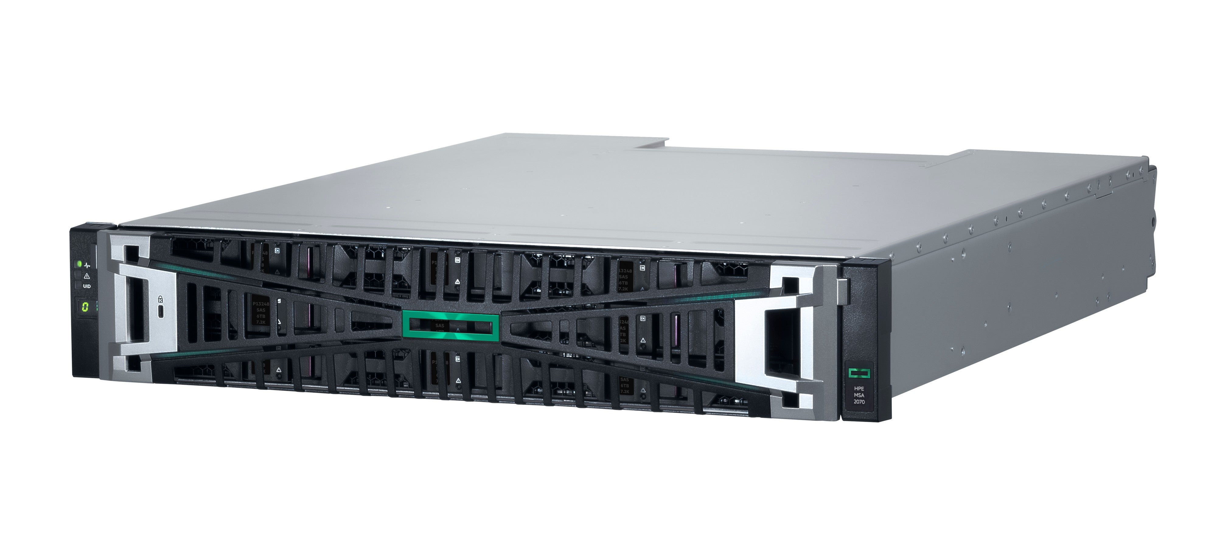 HPE MSA 2070 – Rack 2U SAN – 4×16Gb FC, für HDD/SSD