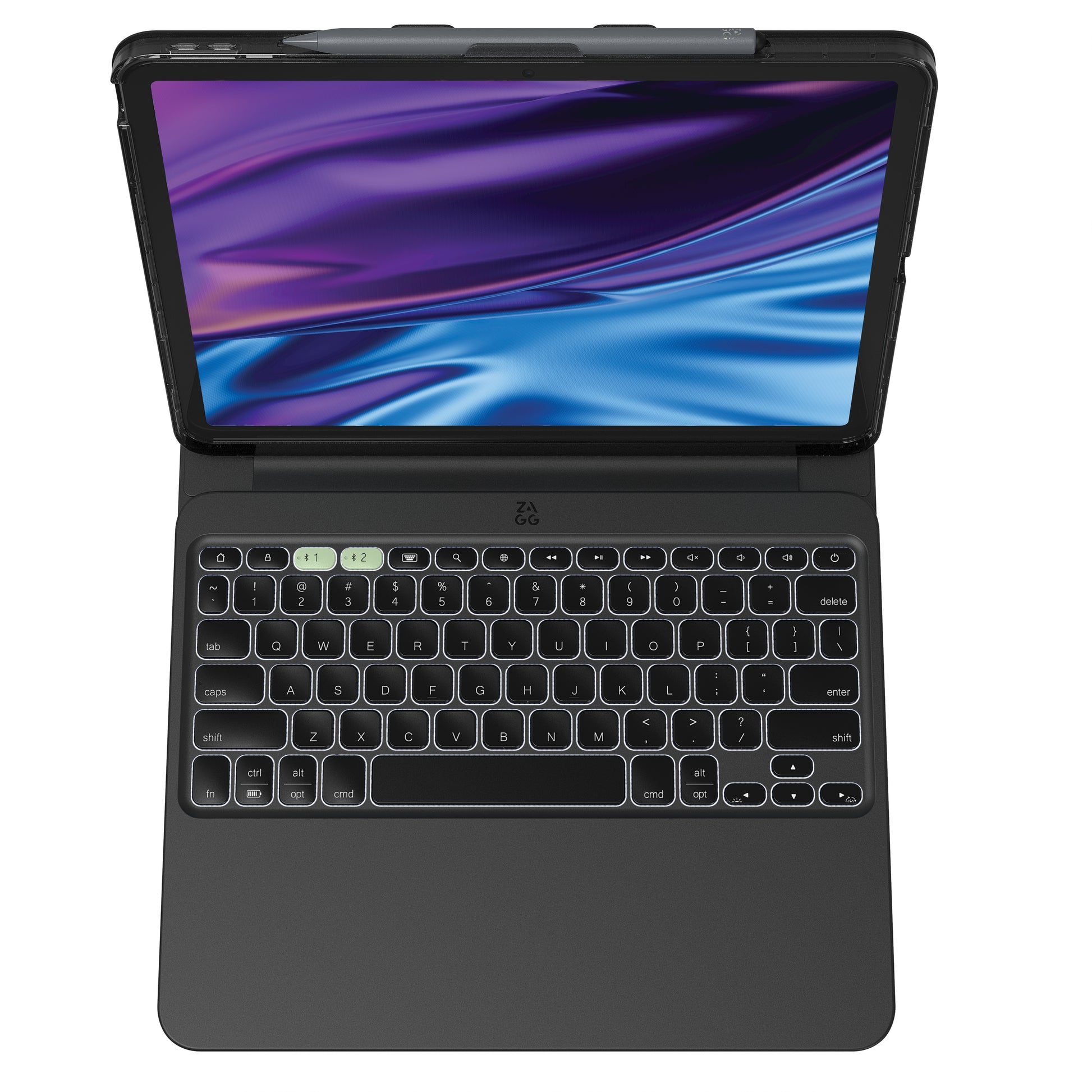 ZAGG PROKEYS 2 – Tastatur, DE-Layout (DE), Schwarz – für iPad Air 13 (M2/M3)