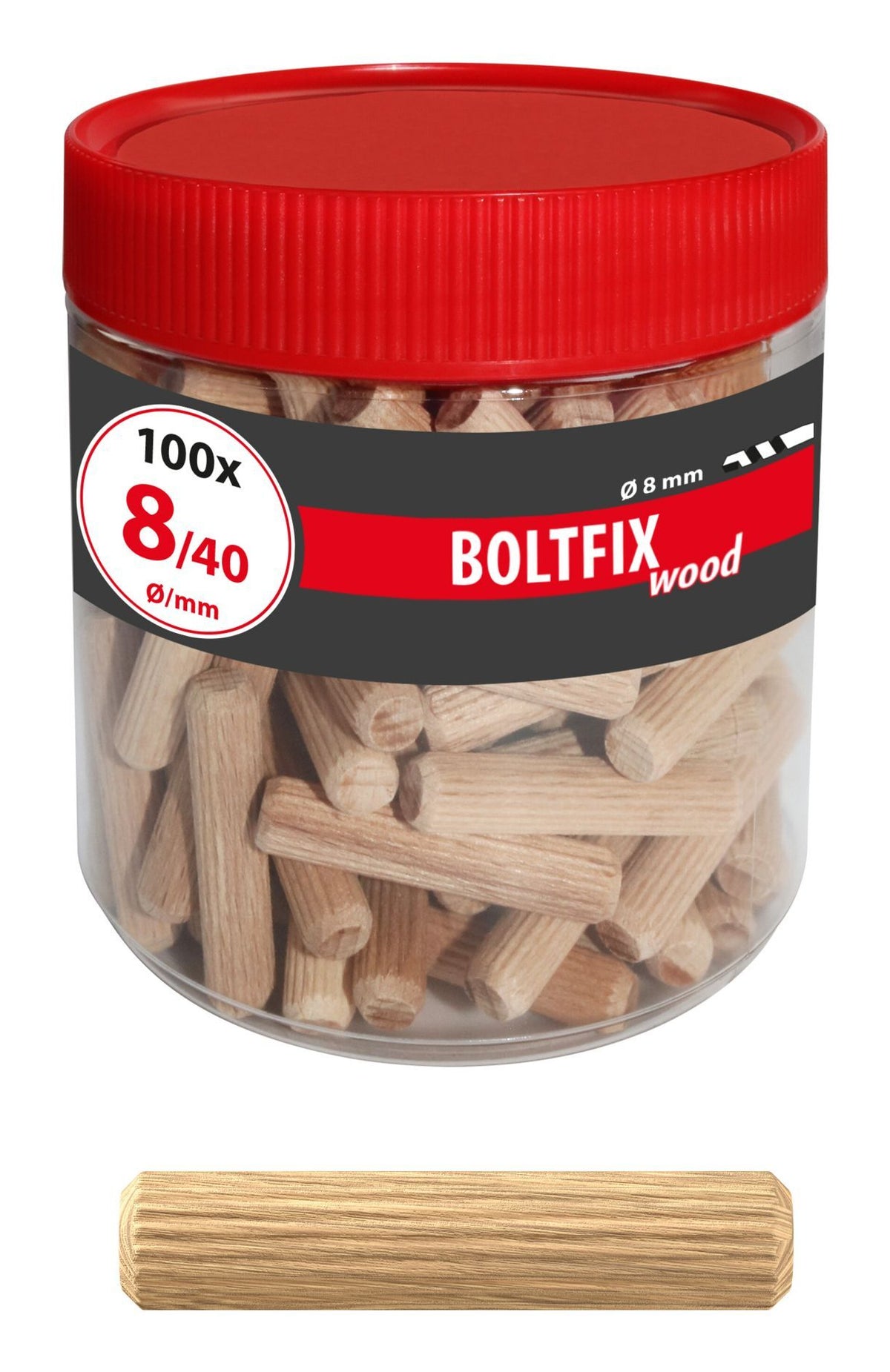 TOX Dübel TOX Holzdübel Boltfix – Ø 10 × 40 mm, Buche, 80 Stk.