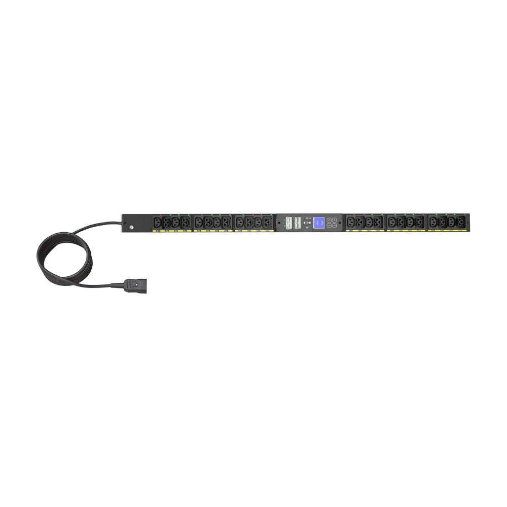 Eaton Rack-PDU Managed 0U, einphasig 3,7 kW, (12×C13 + 12×C39), Eingang C20 16 A – schwarz