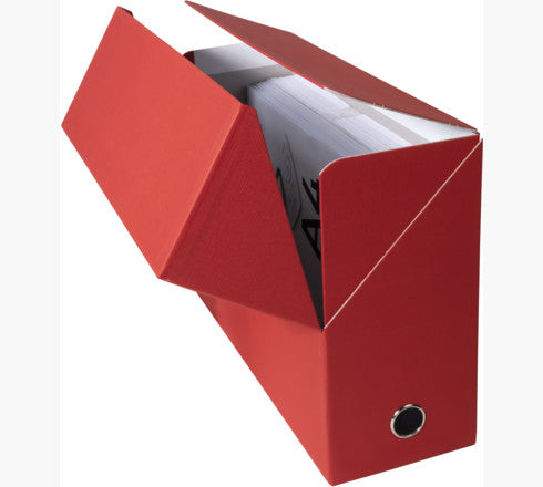 Exacompta 89425E Archivschachtel – für A4, B 250 × H 330 mm, rot, Karton, 1 Stück