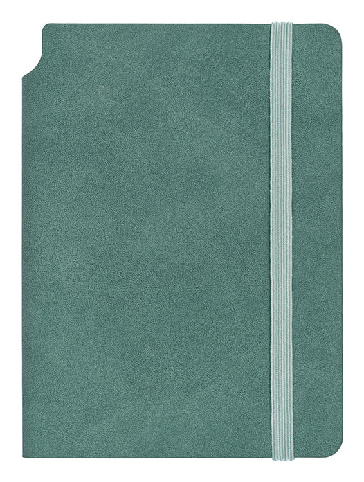 Kolma Notizbuch – A6 – blanko – 144 Seiten – 80 g/m² – Softcover, Gummiband, Stiftschlaufe, türkis