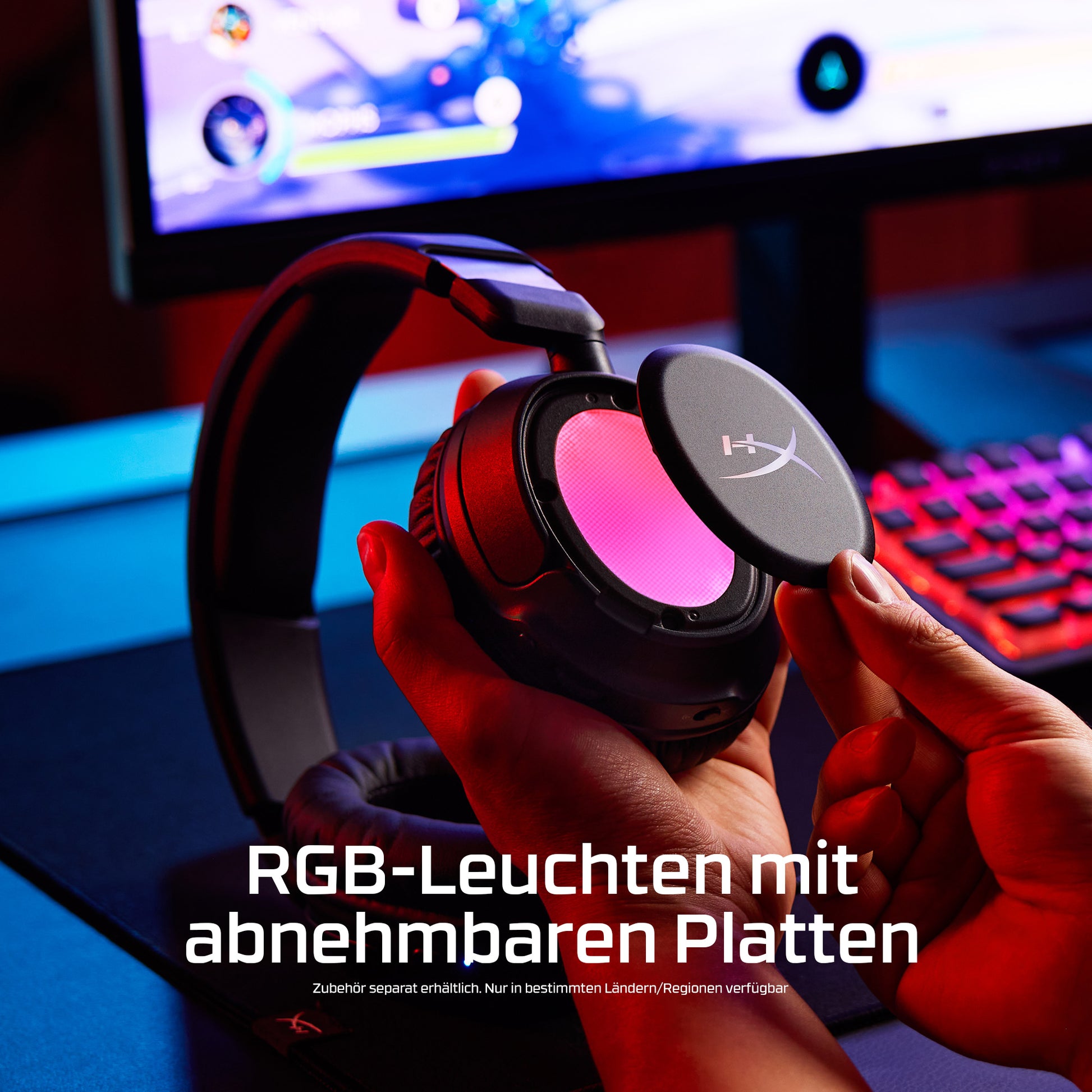 HyperX Cloud Flight 2 Gaming-Headset – Over-Ear, Stereo, BT, ANC, mit USB-A-Dongle, Weiss, BT 5.3