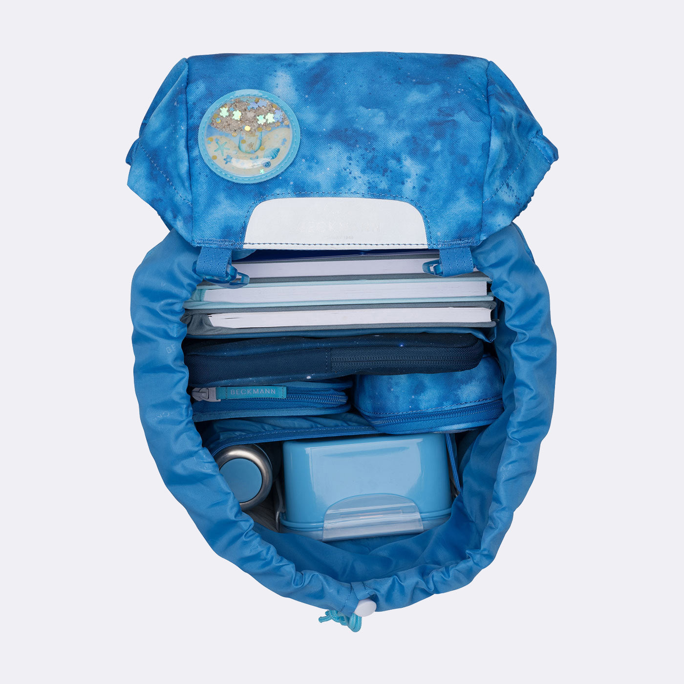 Beckmann Schulrucksack Classic 1st – 6-teilig – Ocean – 24,0×37,0×25,0 cm