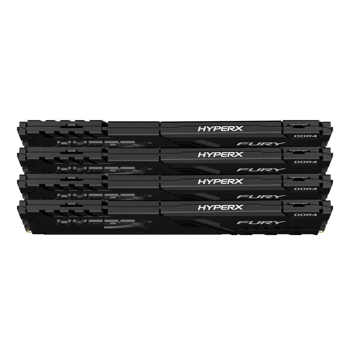 HyperX FURY HX436C17FB3K4/64 – RAM-Kit – 64 GB (4×16 GB) DDR4 3600 MHz, CL17, 1,35 V, Kühlkörper