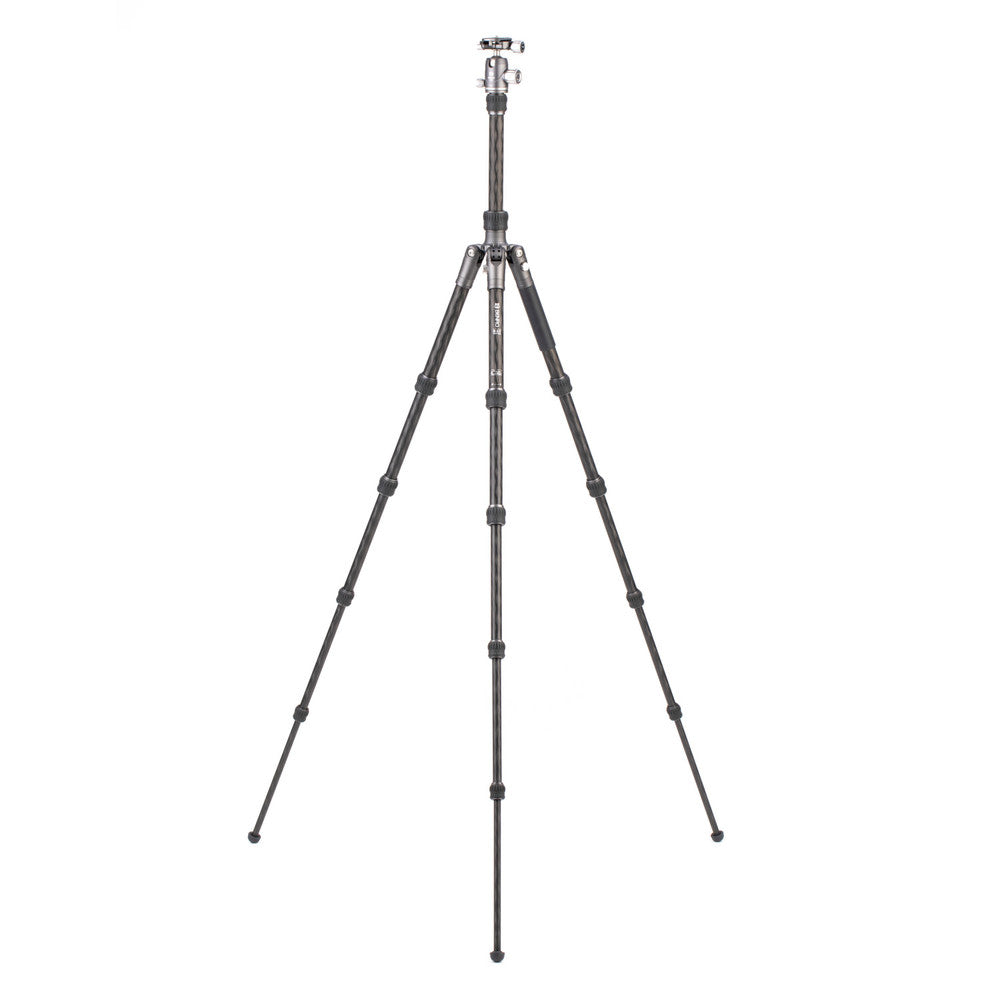 Benro FBAT15CVX20 Bat Dreibeinstativ – 165,5 cm – 14 kg Traglast – Carbon, 5 Sektionen – Twistlock – Grau
