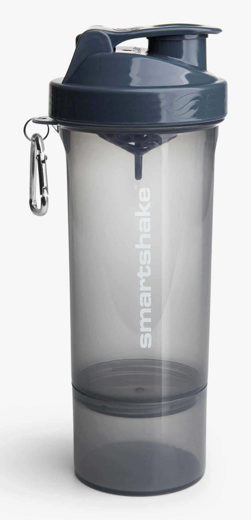 Smartshake Slim Trinkflasche 500 ml – Kunststoff, Sportdeckel, Grau