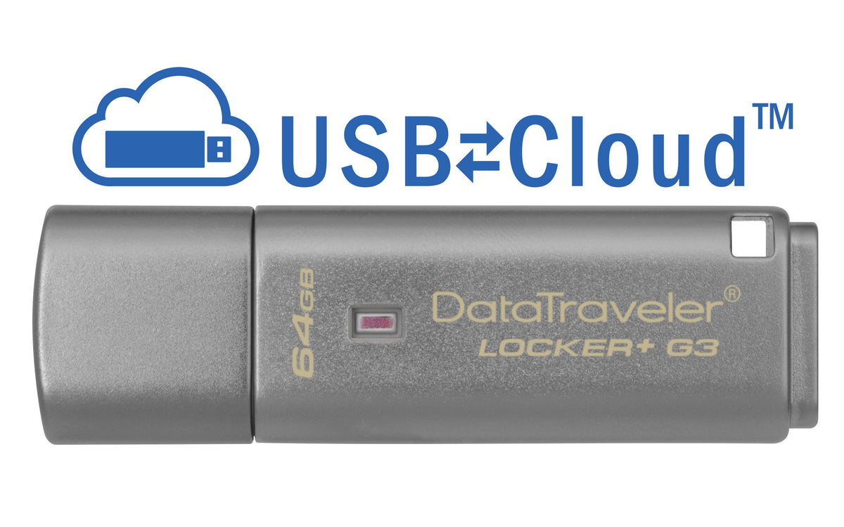 Kingston Technology Kingston DataTraveler Locker+ G3 – 64 GB USB 3.2 Gen 1, 135 MB/s lesen, 40 MB/s schreiben