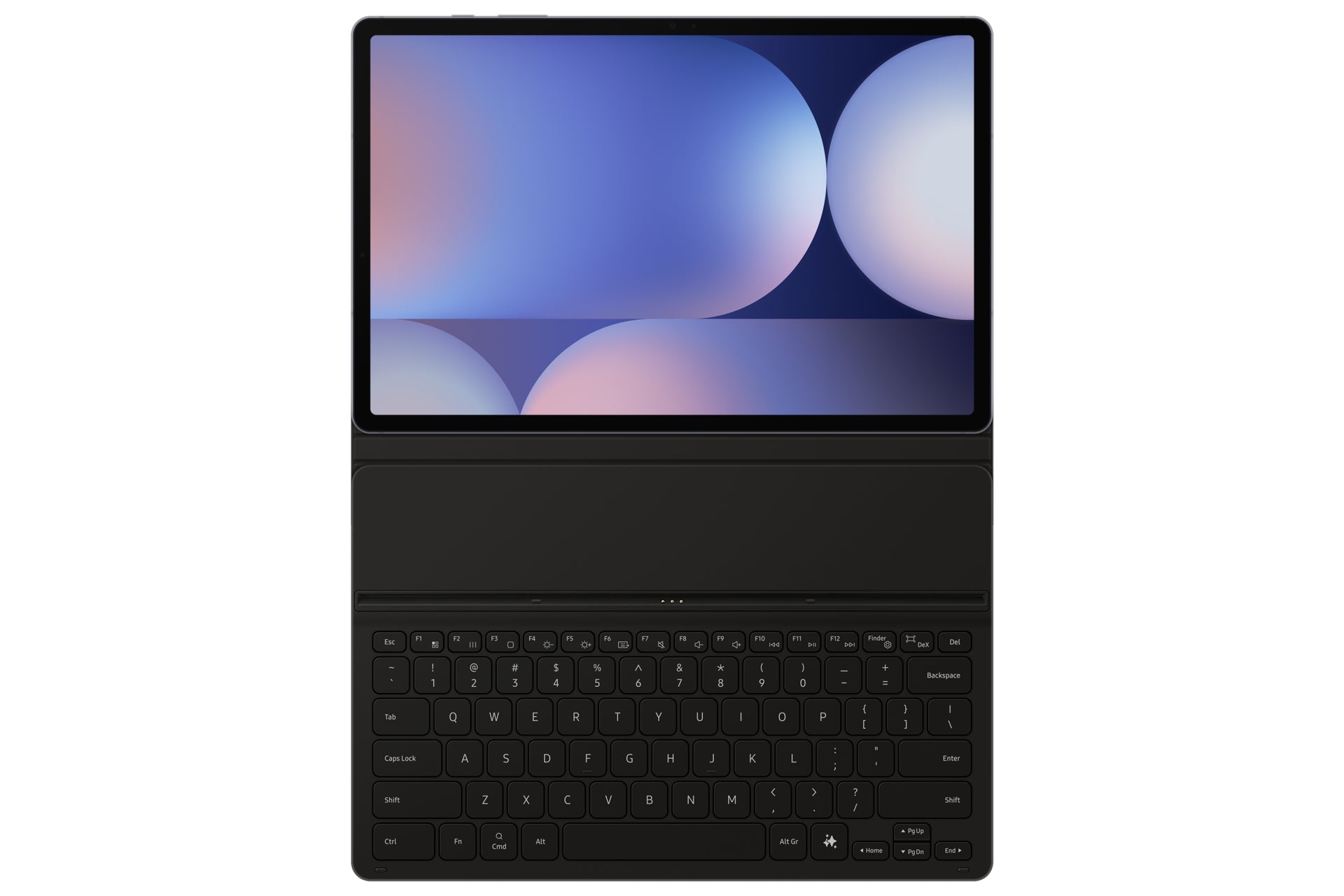 Samsung Book Cover Keyboard Slim EF-DX820 – Galaxy Tab S10+, S9+, S9 FE+, QWERTZ, Touchpad, Schwarz
