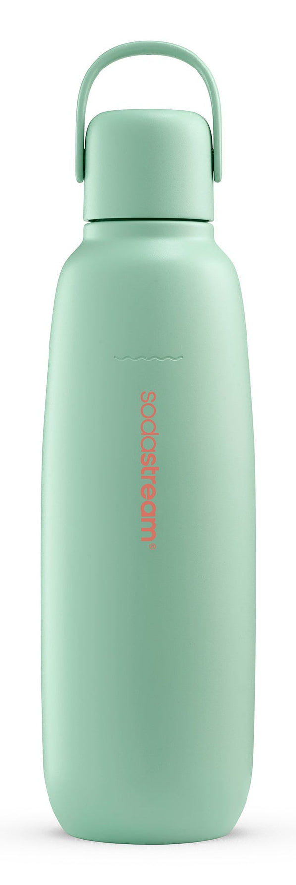 SodaStream Fizz & go COOL Isolierflasche 900 ml – doppelwandig 12 h heiss/12 h kalt, Edelstahl, Mint