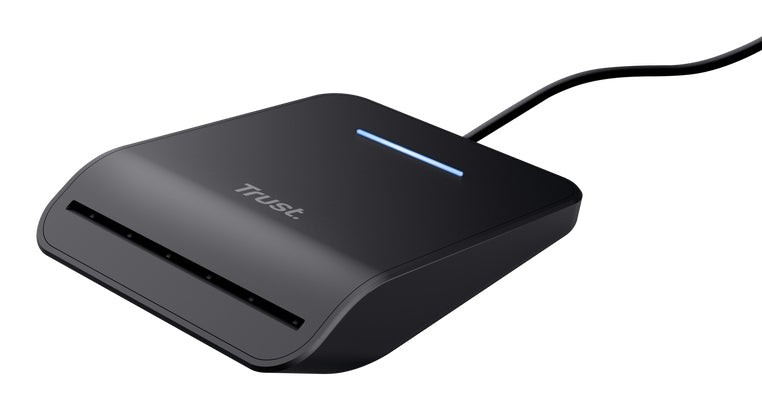 Trust USB-Kartenleser USB-C – USB 2.0 (480 Mbit/s) – 1 m – LED-Anzeige – Schwarz – für Windows, macOS