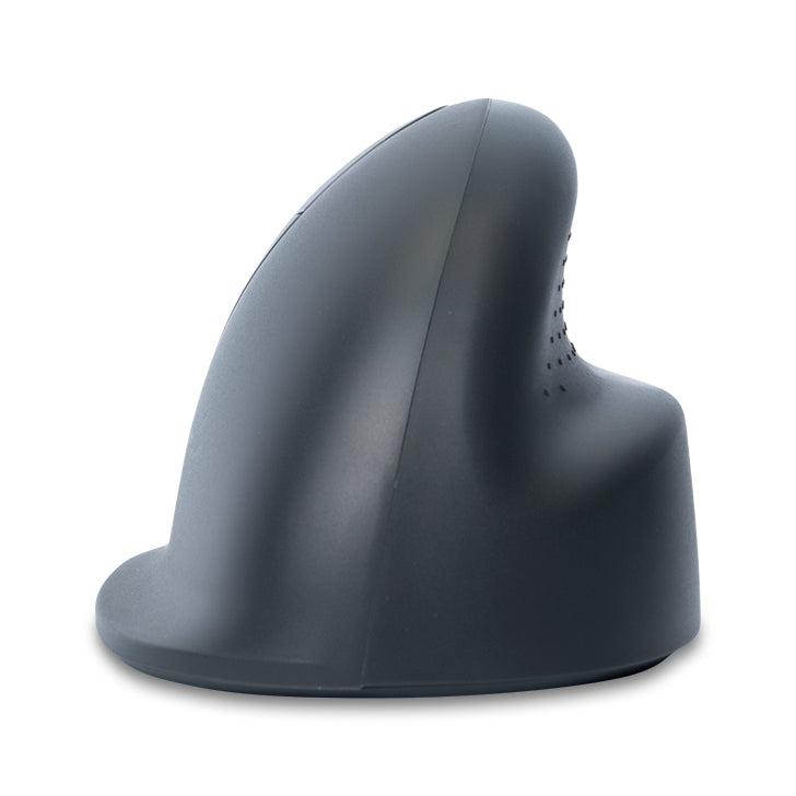 R-Go Tools HE Basic M – Vertikale Maus – Kabellos (Bluetooth), Linkshändig, Grau