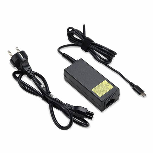 Acer Universal Netzteil 65 W Netzteil – USB-C – für Laptop – Schwarz