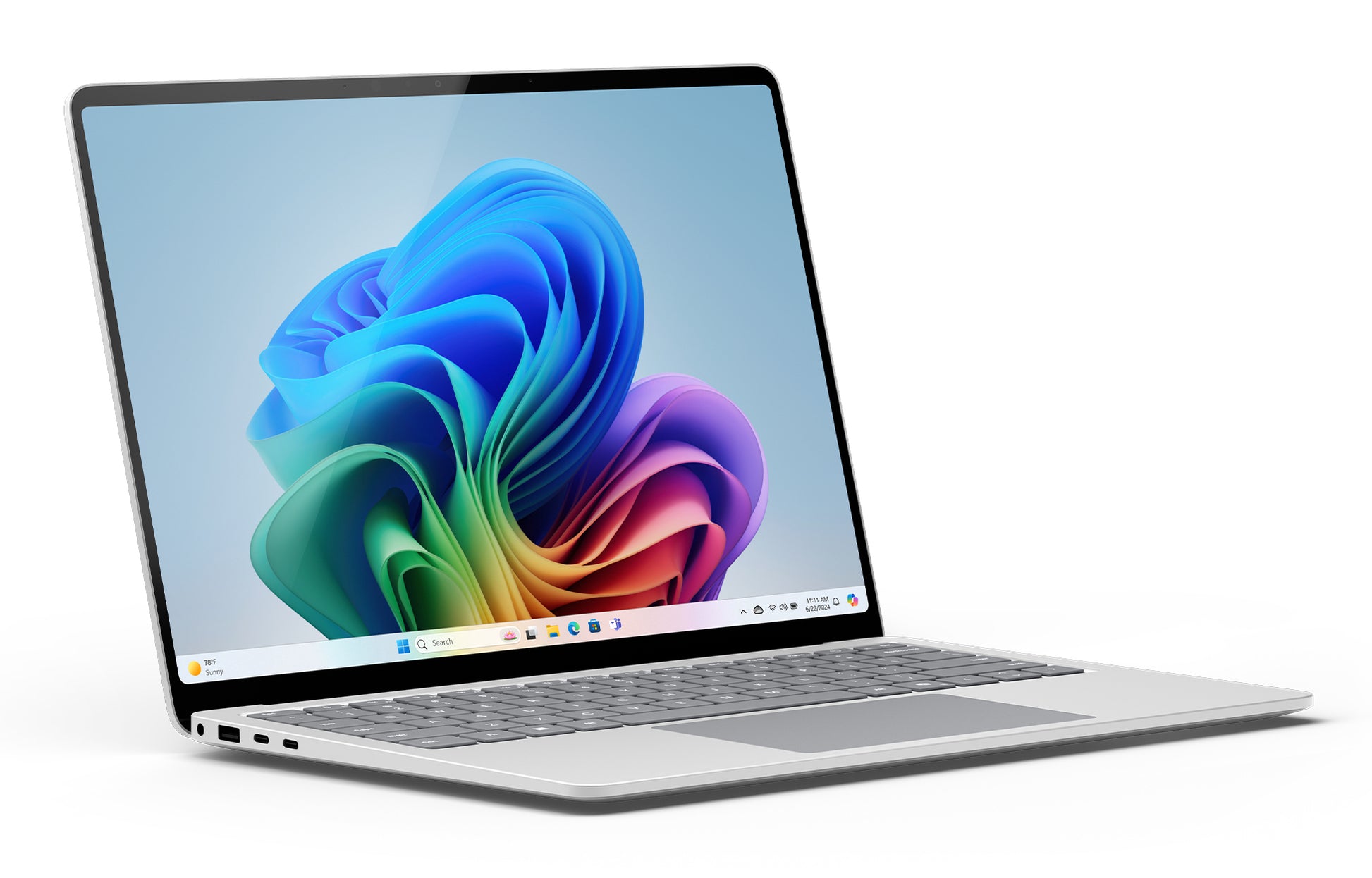 Microsoft Surface Laptop 7 – Wi‑Fi, Bluetooth, Thunderbolt 4 – 36 Wh Akku – Aluminium – 301 × 220 × 17,5 mm
