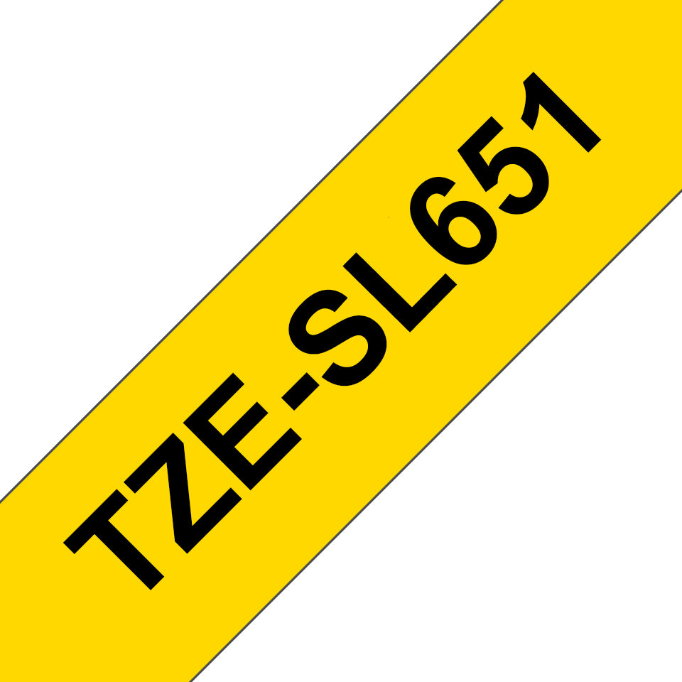 Brother Schriftband – 24 mm × 8 m, gelb, schwarz
