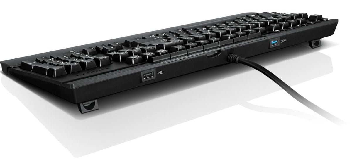 Lenovo Enhanced Performance Gen II – Tastatur – kabelgebunden, USB-A – QWERTY (Nordic) – mit Handballenauflage