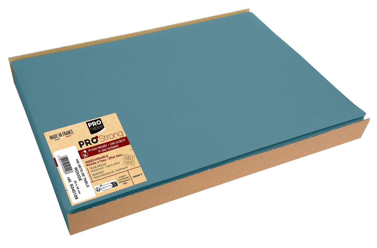 PRONAPPE Tischset – 30×40 cm, 100er-Set, Polypropylen, Ozeanblau