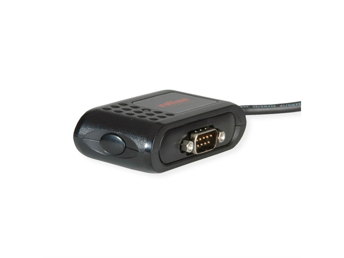 ROLINE USB Seriell/Parallel Adapter USB-A zu RS-232/Parallel (DB9/DB25) – 1,8 m, USB 2.0, für Windows