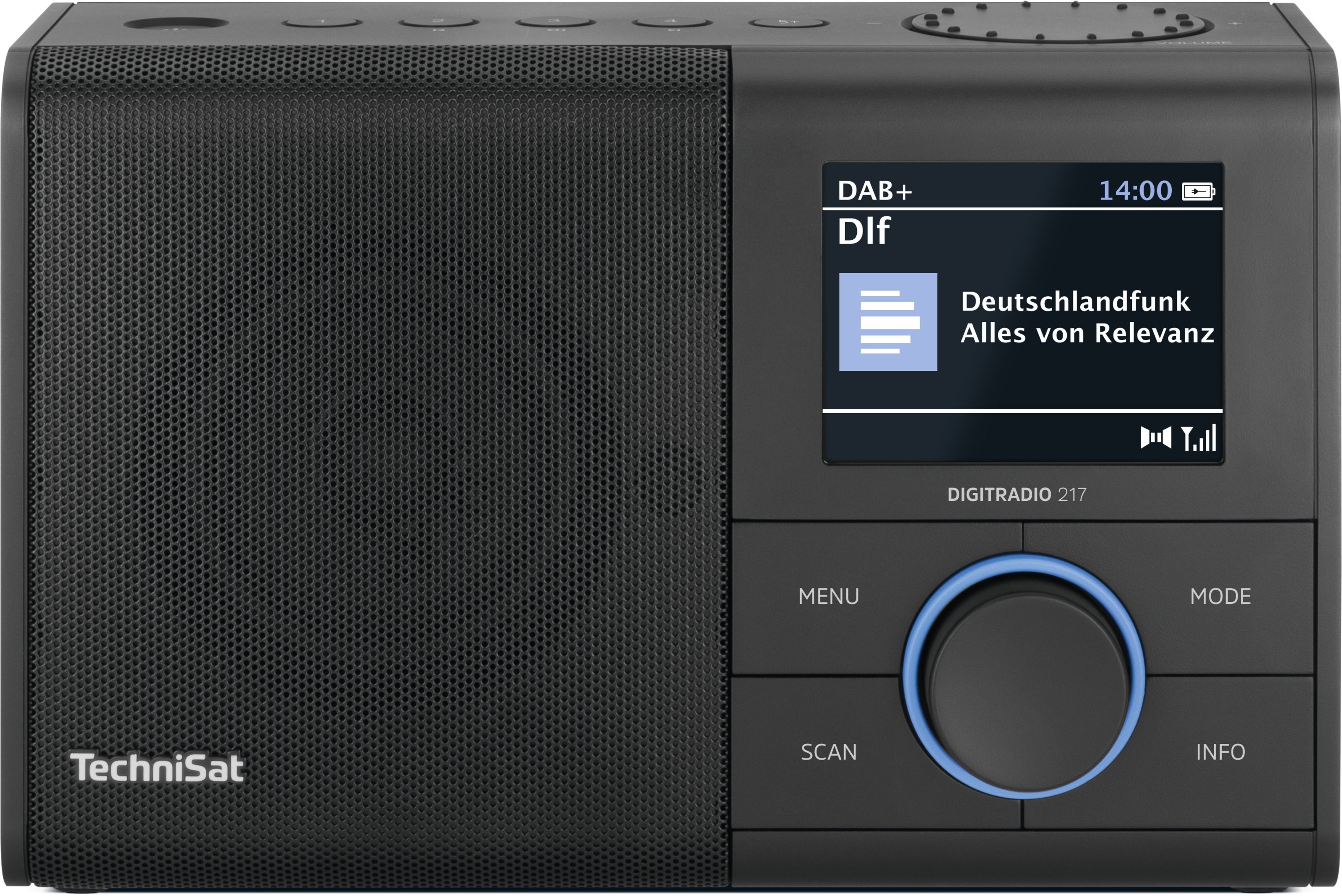 TechniSat DigitRadio 217 – Tragbares DAB+ Radio, UKW, Bluetooth – Schwarz
