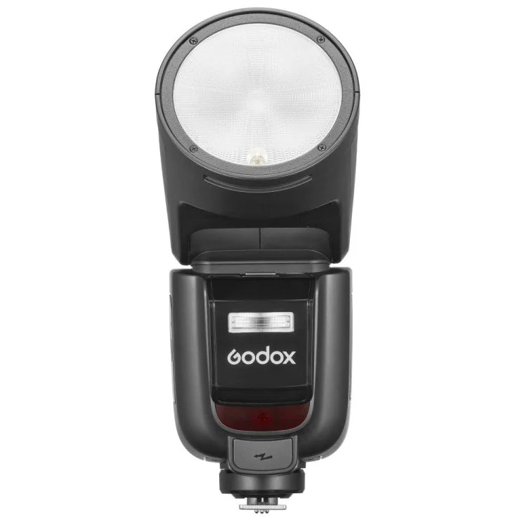 Godox V1 Pro Fujifilm TTL Aufsteckblitz – Akku 2980 mAh, ca. 500 Blitze, Blitzfolgezeit 1,5 s – für Fujifilm