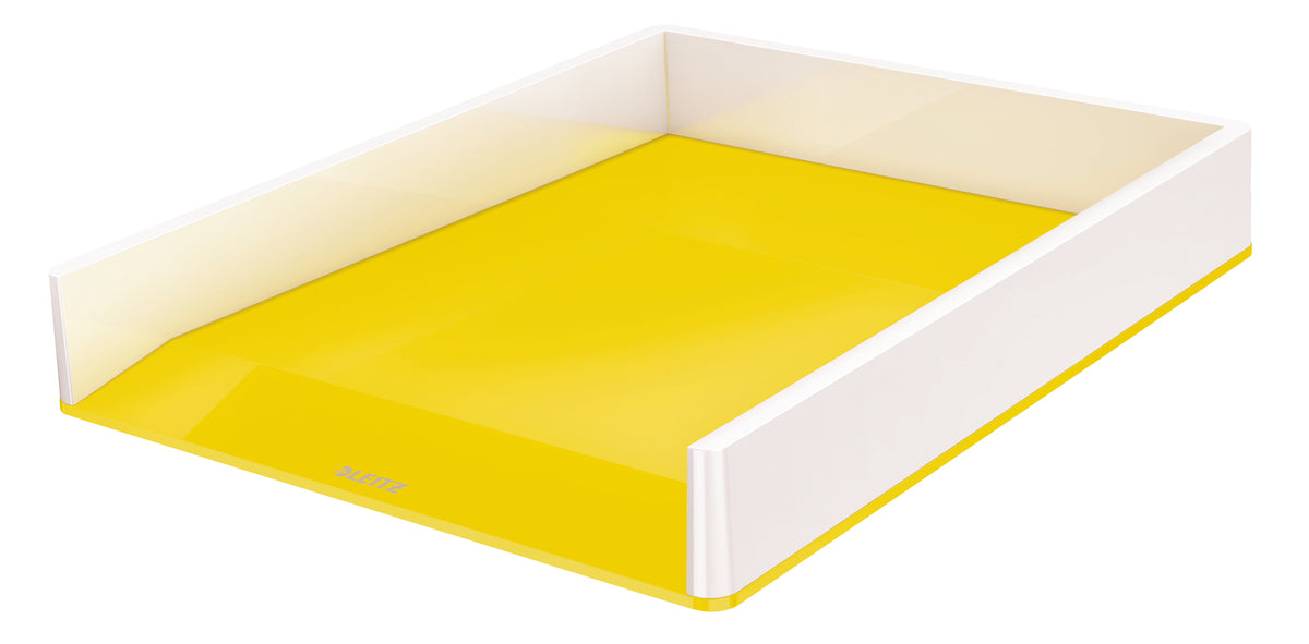 Leitz Briefkorb – Kunststoff, Weiss, Gelb, Serie 53611016