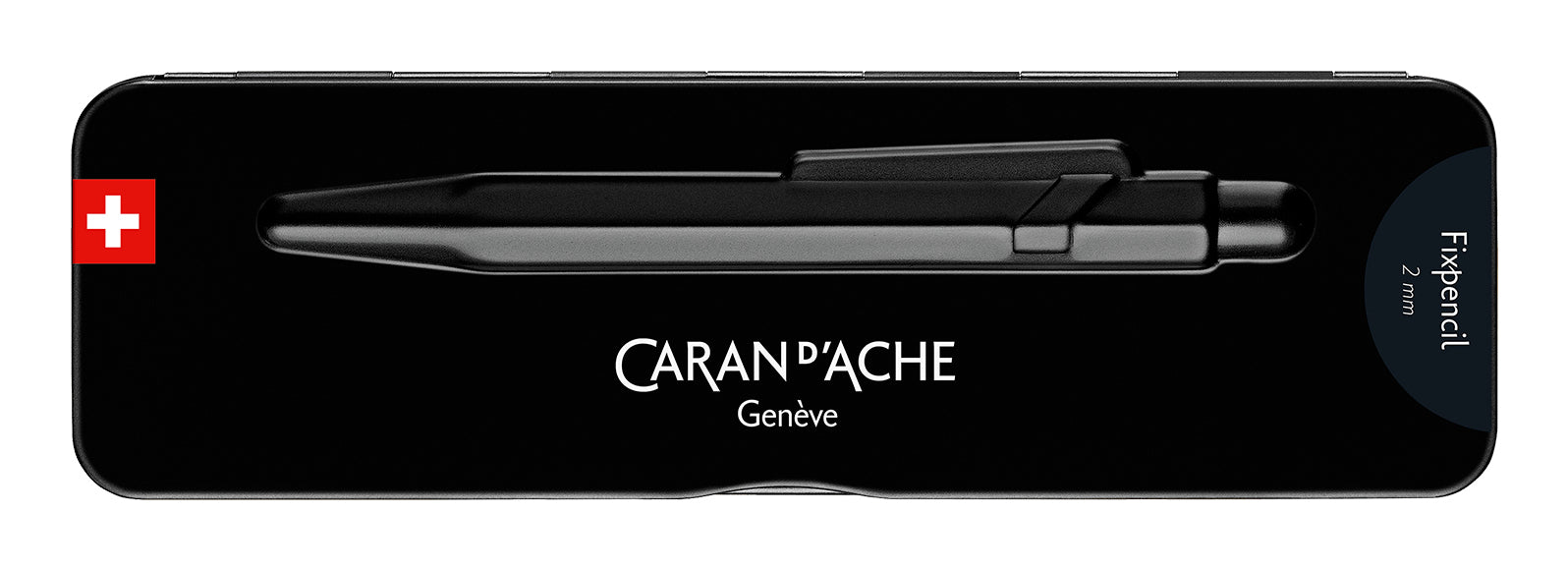 Caran d-Ache Fixpencil Premium Black Code Fallminenstift – 2,0 mm – Aluminium – Schwarz