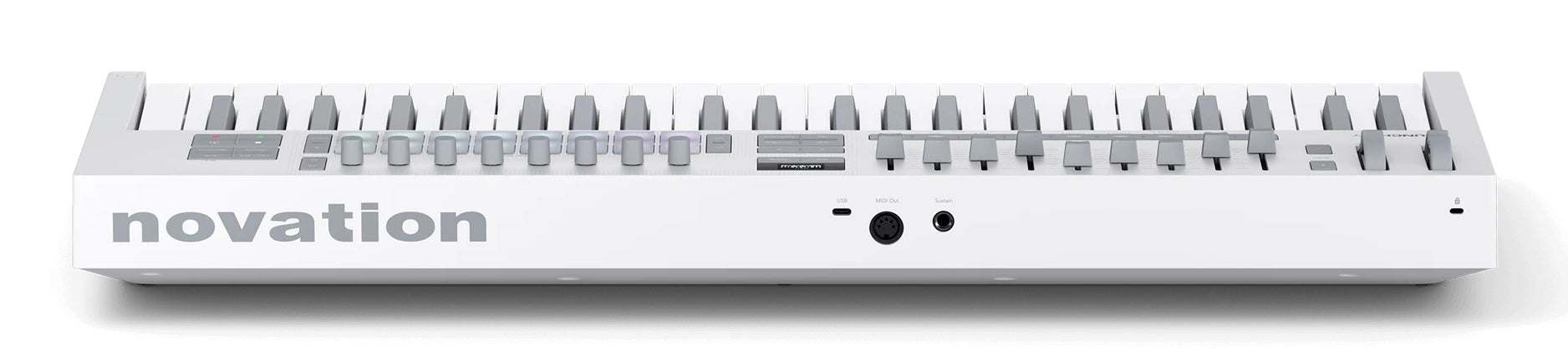 Novation Launchkey 49 – MIDI-Tastatur – kabelgebunden (USB-C) – Weiss