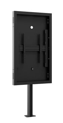 Hagor Enclosure 65" – Schutzgehäuse, Wandmontage (Querformat), VESA 600×600, für 65" Displays, Schwarz