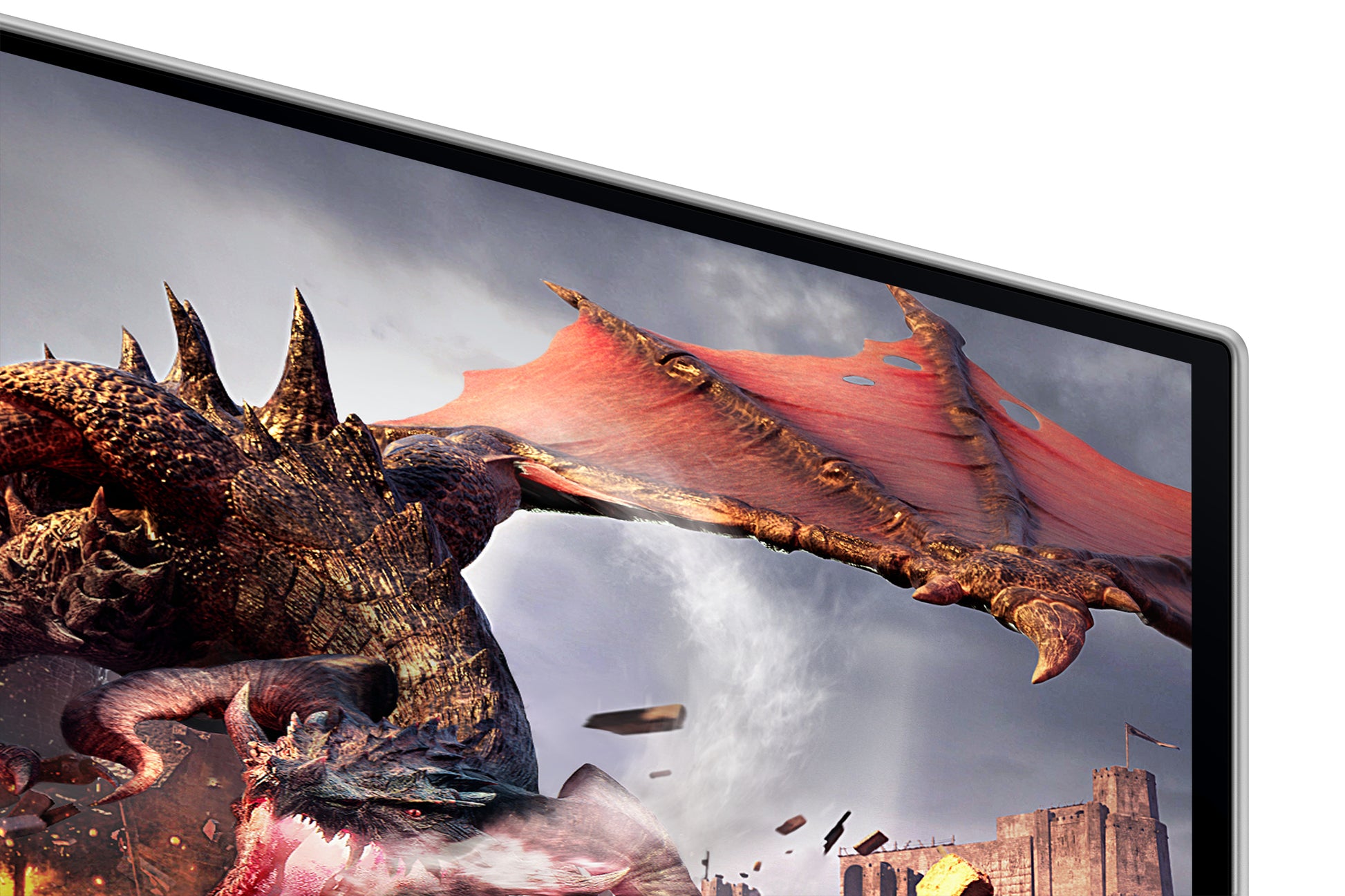 Samsung G80SD – Monitor, 32", 3840 × 2160 (UHD 4K), OLED, Silber