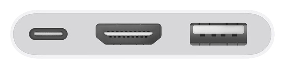 Apple MW5M3ZM-A Multiport-Adapter – USB-C, 1× HDMI, 1× USB-A, 1× USB-C, für iPhone/iPad/Mac