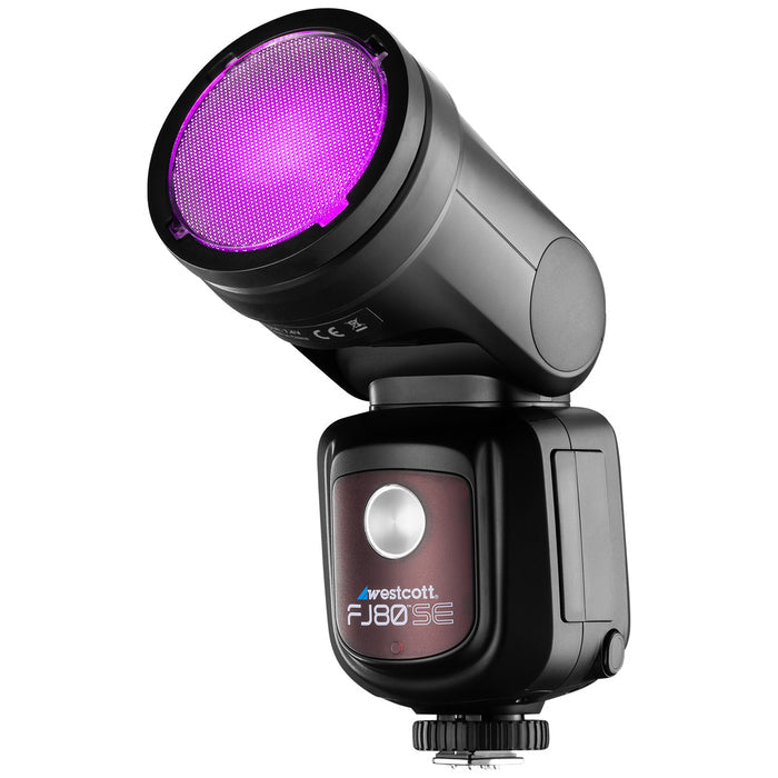 Westcott FJ80 Blitzvorsatz-Set – Barndoors, 30° Gitter, Snoot, Diffusorlinse, 10er-Pack Gels – für Westcott
