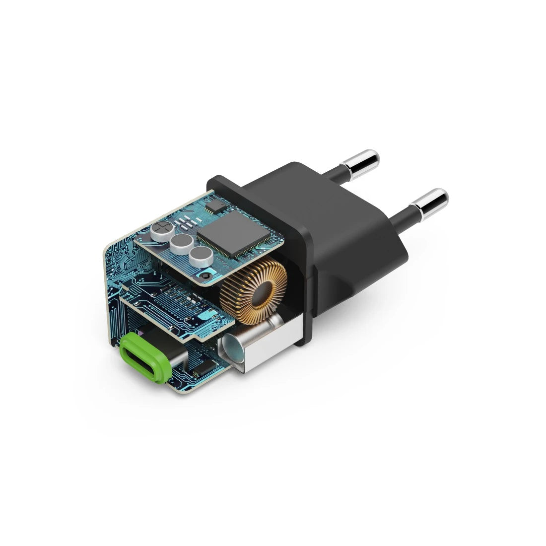 Hama 00201985 USB-Ladegerät 25 W – USB-C×1 – PD 3.0, QC 3.0 – EU-Stecker (Typ C) – Schwarz