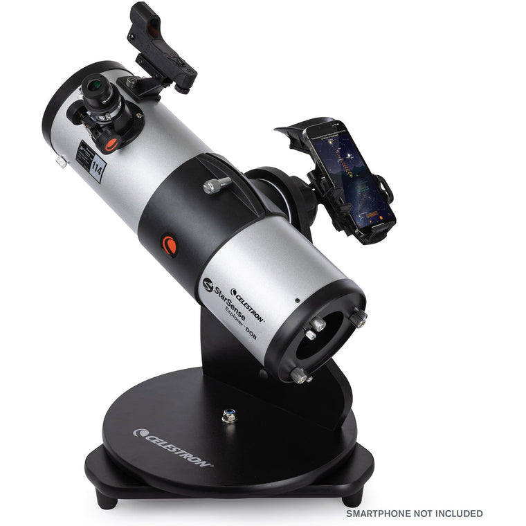 Celestron SSE 114mm Tabletop Dobson – Spiegelteleskop, 114 mm Öffnung, 450 mm Brennweite, f/4, Schwarz/Silber