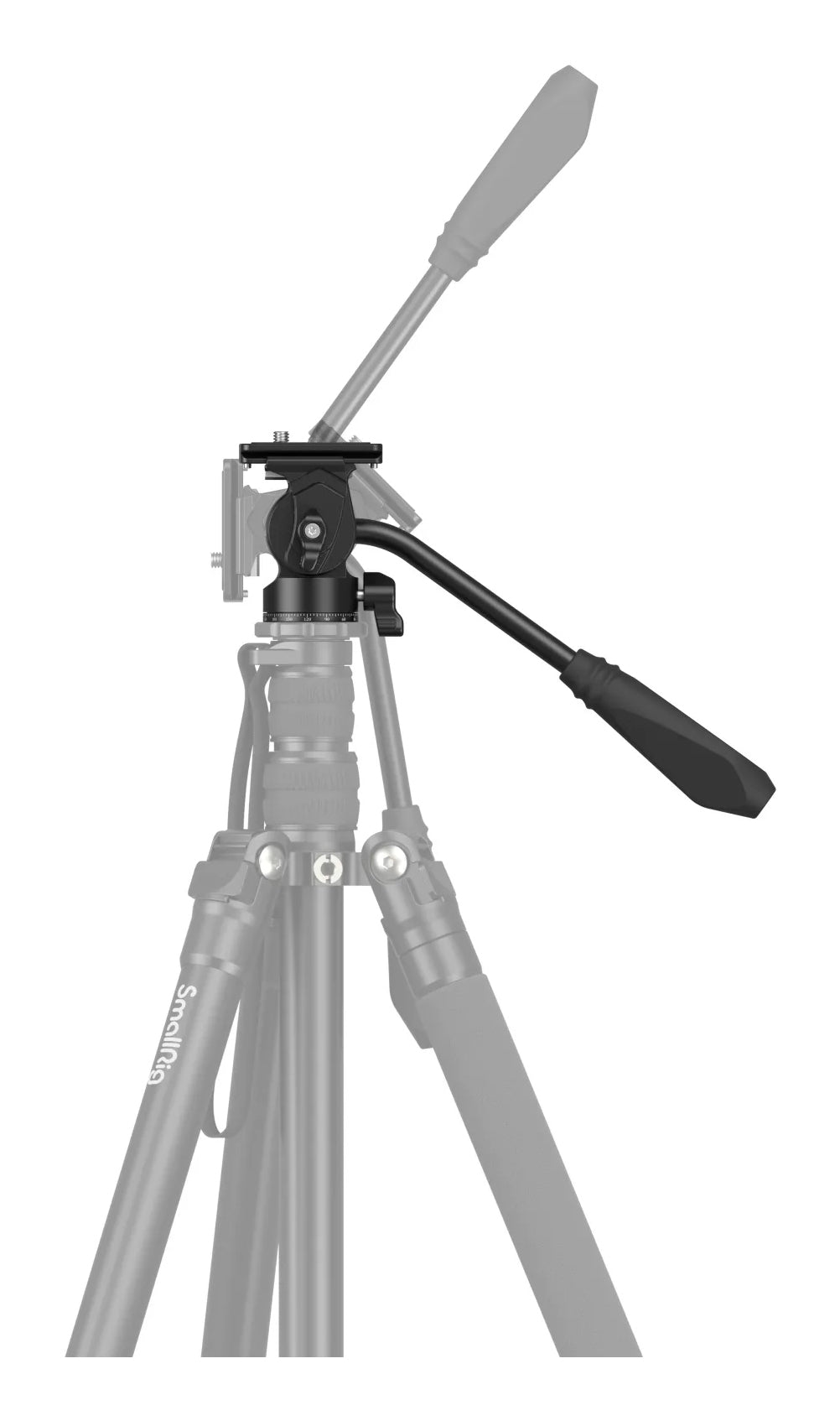 SmallRig CH10 Fluidkopf – 3 kg Traglast, 7,5 cm Höhe, Sockeldurchmesser 3,7 cm, 1/4" – Schwarz