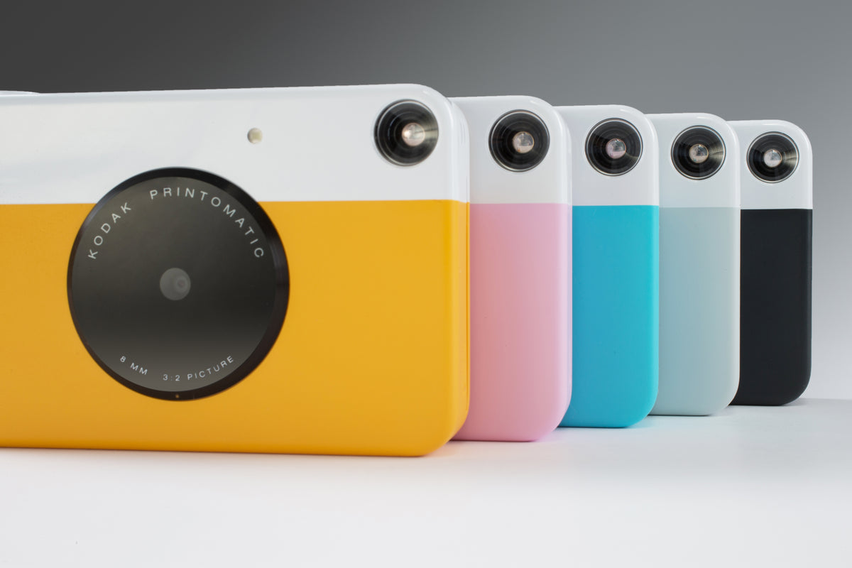 Kodak Printomatic – Kompaktkamera, Fotopapier 50,8×76,2 mm, akkubetrieben, grau