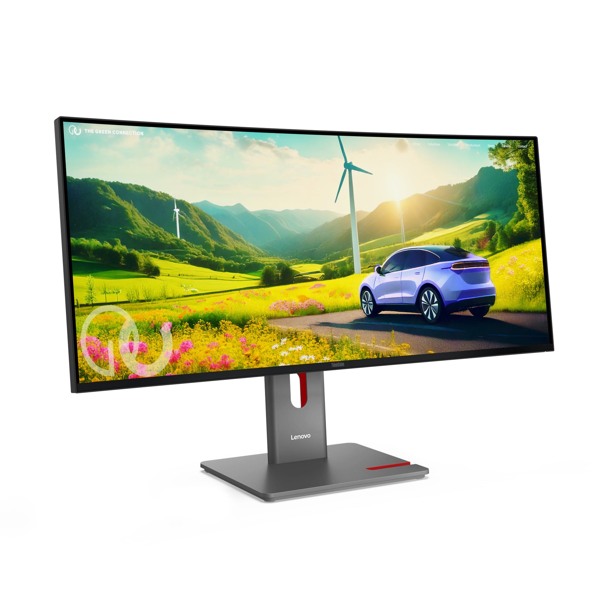 Lenovo ThinkVision P34WD-40 – 34" Curved, 3440 × 1440 (UWQHD), IPS, 120 Hz, USB-C 140 W, LAN, HDR10