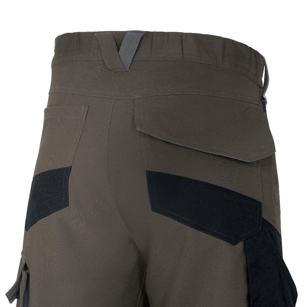 Uvex Cargohose suXXeed craft – Grösse 58 – Khaki/Schwarz, 4-Wege-Stretch, Knieschutz, Reflektierend