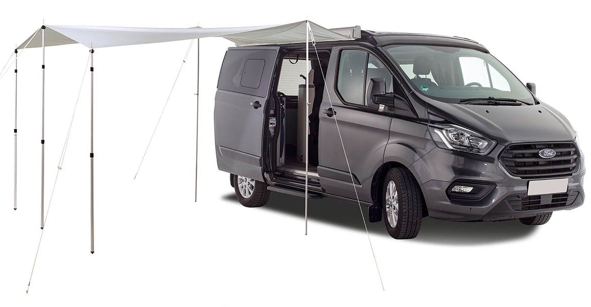 VanSpace Sonnensegel Komfort – Festrahmen, UV-Schutz 50+, Wassersäule 2000 mm – 350 × 300 cm – weiss