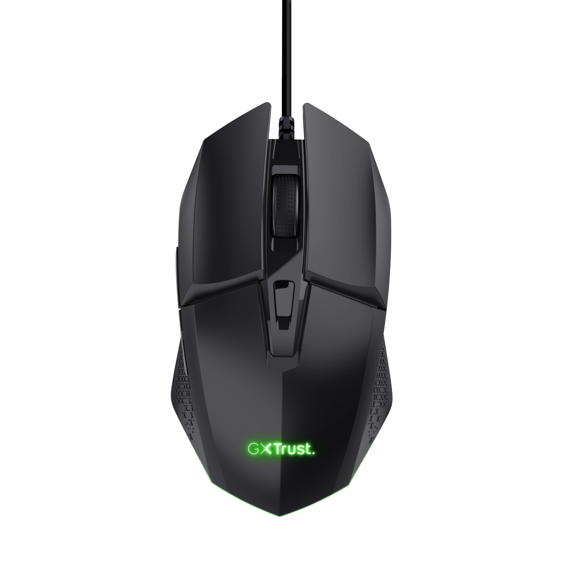 Trust GXT109 Felox Gaming-Maus – kabelgebunden, beidhändig, programmierbare Tasten, RGB-Beleuchtung, schwarz