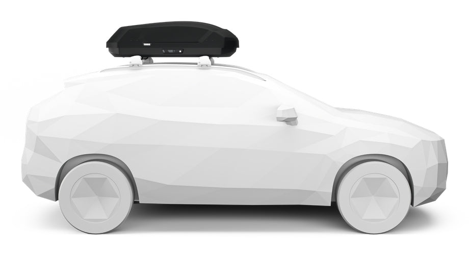 Thule Dachbox Force 3 S – 300 l, belastbar 75 kg – für Dachträger mit Ein-Schlüsselsystem – schwarz