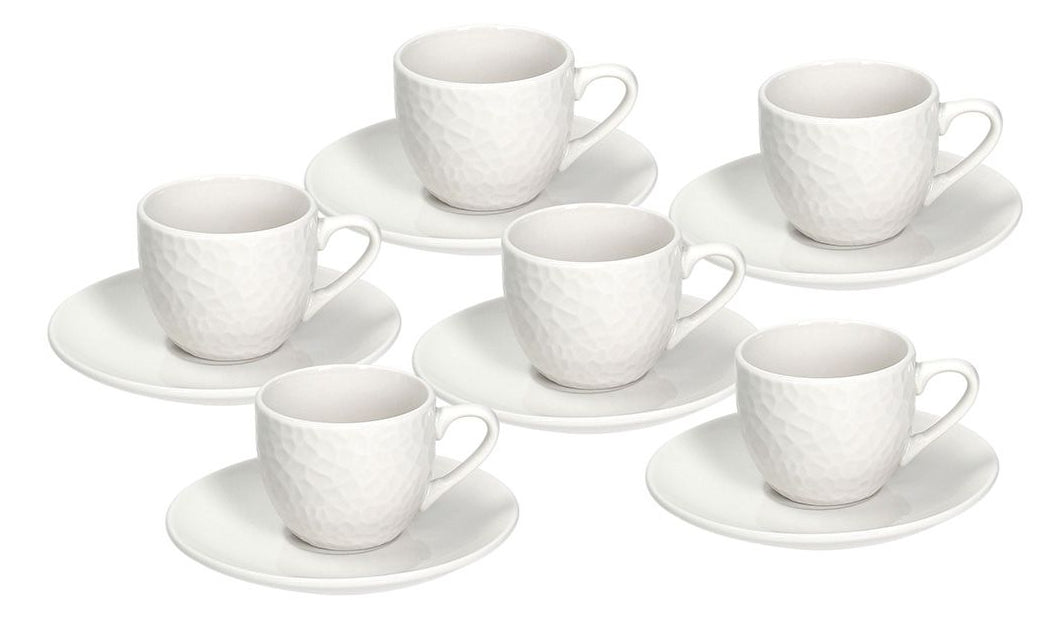 Tognana Porcellane Tognana Espressotassen-Set Golf – 6-teiliges Set, 90 ml, Ø 12,5 cm, Porzellan, spülmaschinenfest