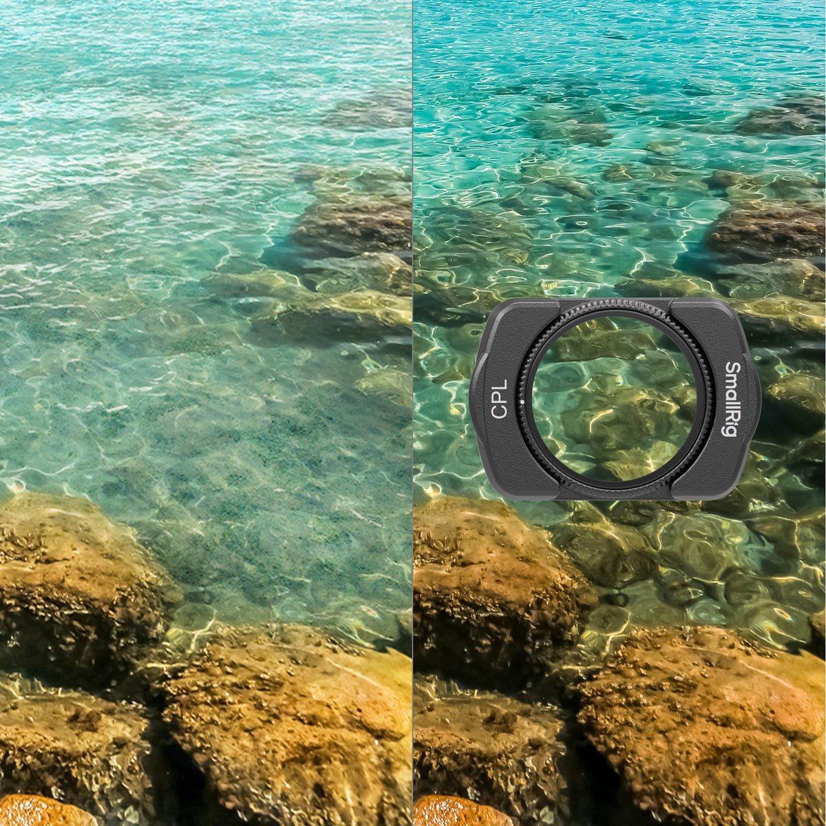SmallRig 4775 Kamera-Filterset – Mist-Filter, CPL – für DJI Osmo Pocket 3 – Schwarz – 3er-Pack